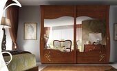 Kleiderschrank Schrank Spiegel Holz Möbel Schränke Garderobe Holz Italien Neu