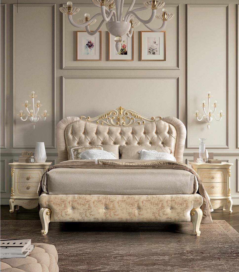 Bett Möbel Doppelbett Chesterfield Schlafzimmer Möbel Design Betten Italien Neu