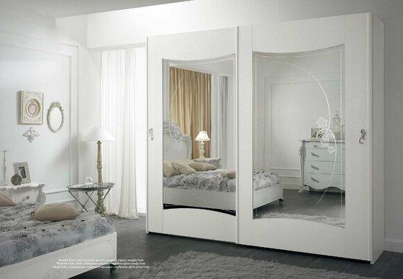 Kleiderschrank Weiß Luxus Möbel Italienische Einrichtung Schlafzimmer Schrank