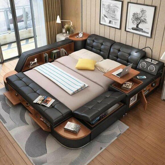 Luxus Multifunktionsbett - Schwarz - Luxus Design