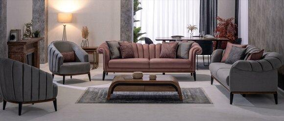 Sofagarnitur Couch Polster 3311 Sitzer Set Design Sofas Polster