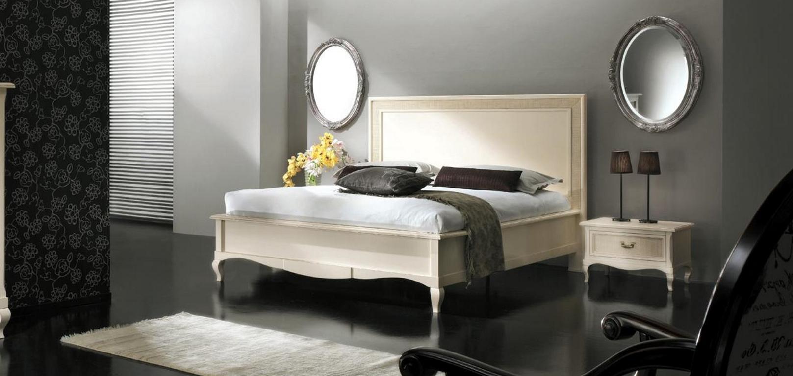 Schlafzimmer Bett Nachttisch Doppelbett Polster Betten Set 3tlg.