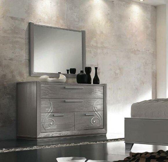 Kommode Spiegel Schrank Luxus Kommoden Schrank Set 2tlg.