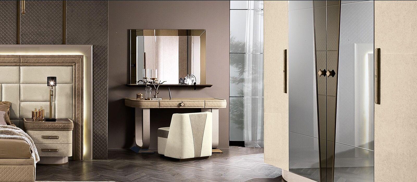 Schminktisch Schlafzimmer Hocker Set Kommode Tisch Modern Konsole Spiegel