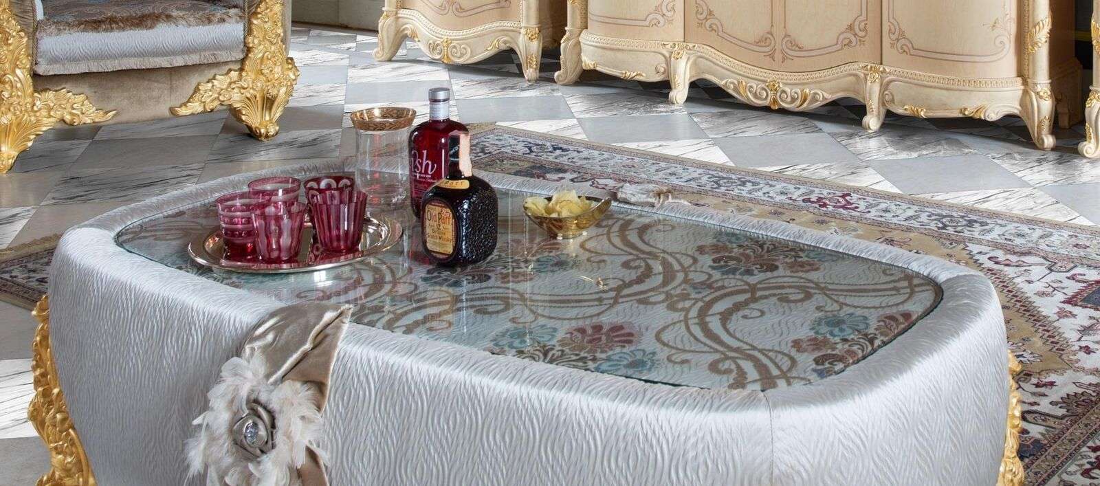 Wohnzimmertisch Holz Tische Beistell Sofa Barock Couchtisch Tisch Beistelltisch