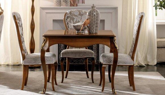 Italienische Esstische Tisch Holz Möbel Esstisch Antik Stil Massiv holz