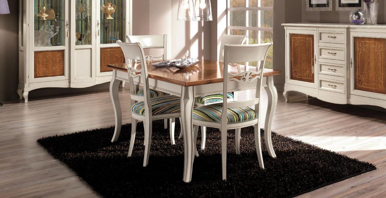 Tisch Möbel Esstisch Naturholz Retro Style Esszimmer Wohnzimmer Tische