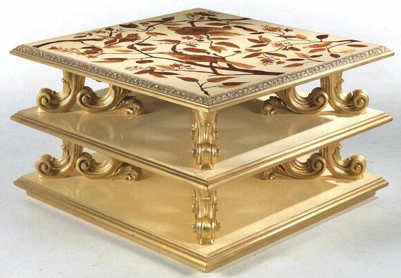 Couchtisch Tisch Beistelltisch Wohnzimmertisch Holz Royal Beistell Barock Neu