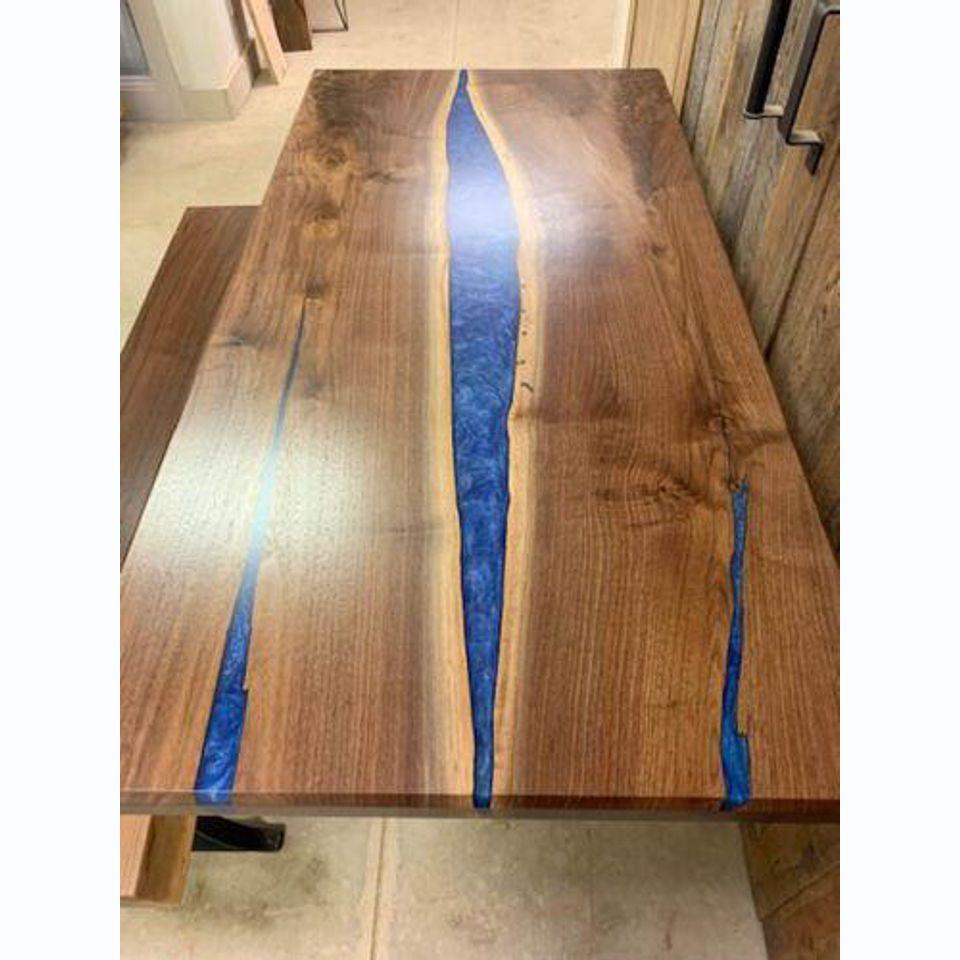 wasserfall tisch epoxid harz esstisch epoxy tische echtes holz massive möbel