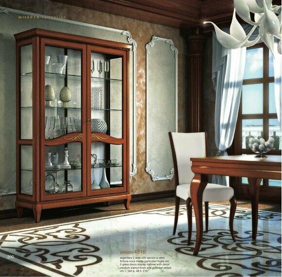Vitrine Luxus Schaufenster Vitrinen Glas Schrank Holz Regal Modern Schränke