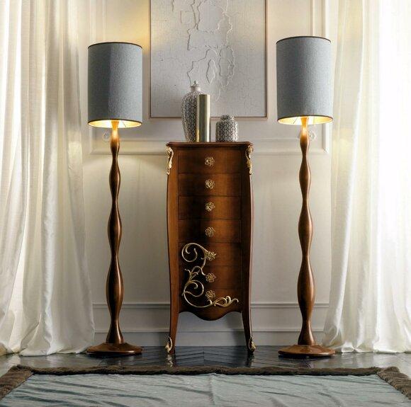 Kommode Wohnzimmer Kommoden Schubladen Holz Sideboard Schrank Massiv