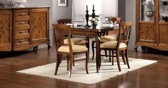 Esszimmer Stühle Lehnstuhl Essgarnitur Garnitur 4x Stuhl Set Lehnstühle 5tlg