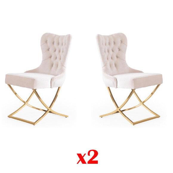 Modernes Stuhl Sitz Polster Garnitur Esszimmer 2x Stühle Küche Gruppe