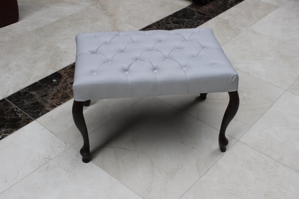 Hocker Chesterfield Beistellhocker Luxus Polster Wohnzimmer Fußhocker Sofort