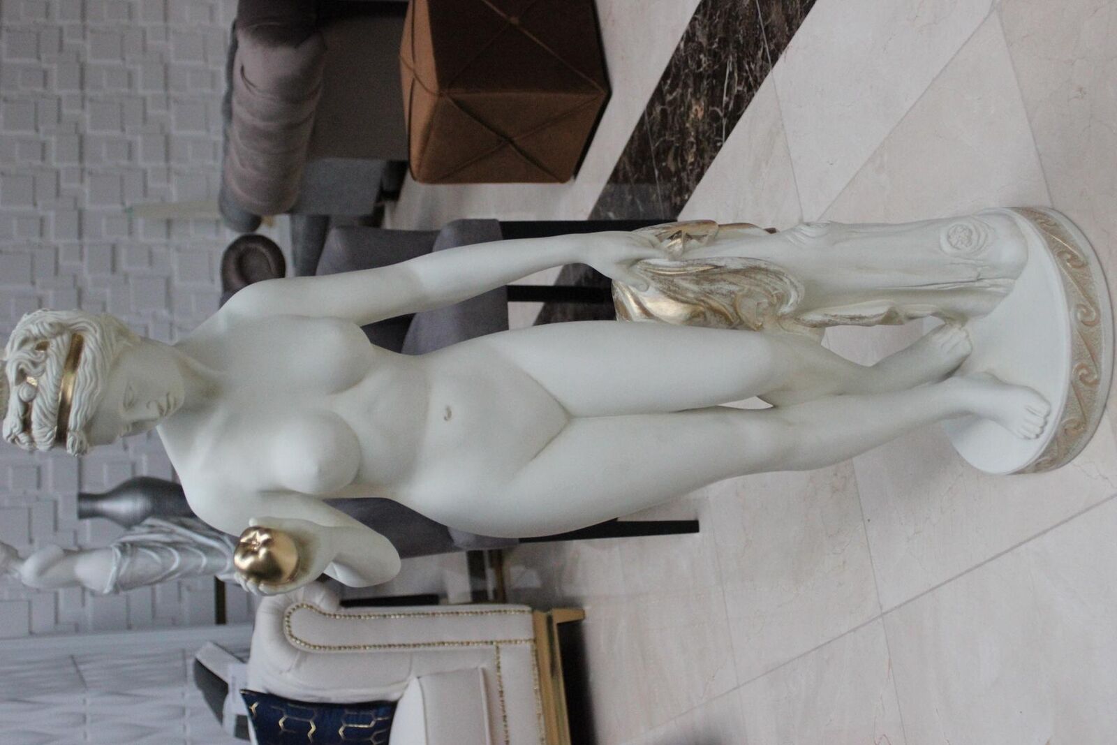 Eva mit Apfel Figur Statue Antik Stil Skulpturen Statuen Figuren Sofort