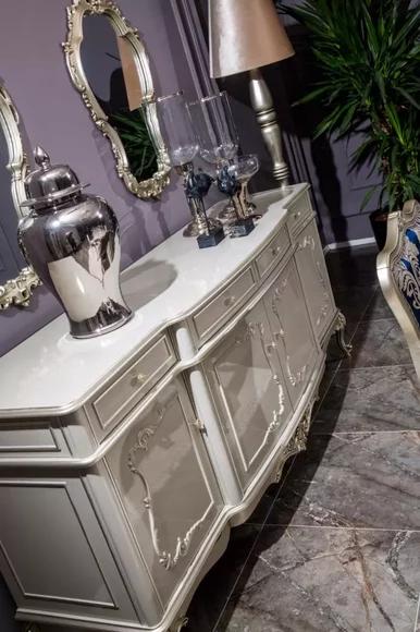 Sideboard Luxus Schrank Regal Anrichte Schränke Wohnzimmer Glasschrank