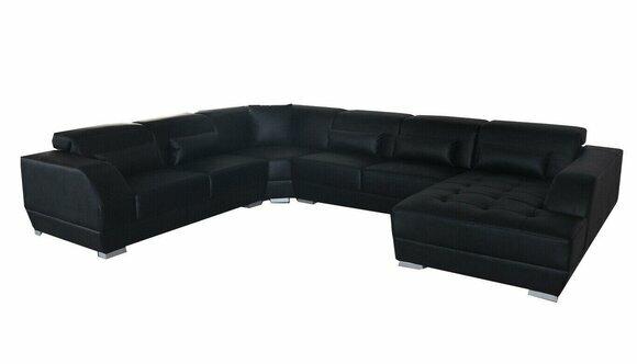 Luxus Sofa Eckcouch Design Ecke Sitz Wohnlandschaft Sofas Couch Eckgarnitur USB