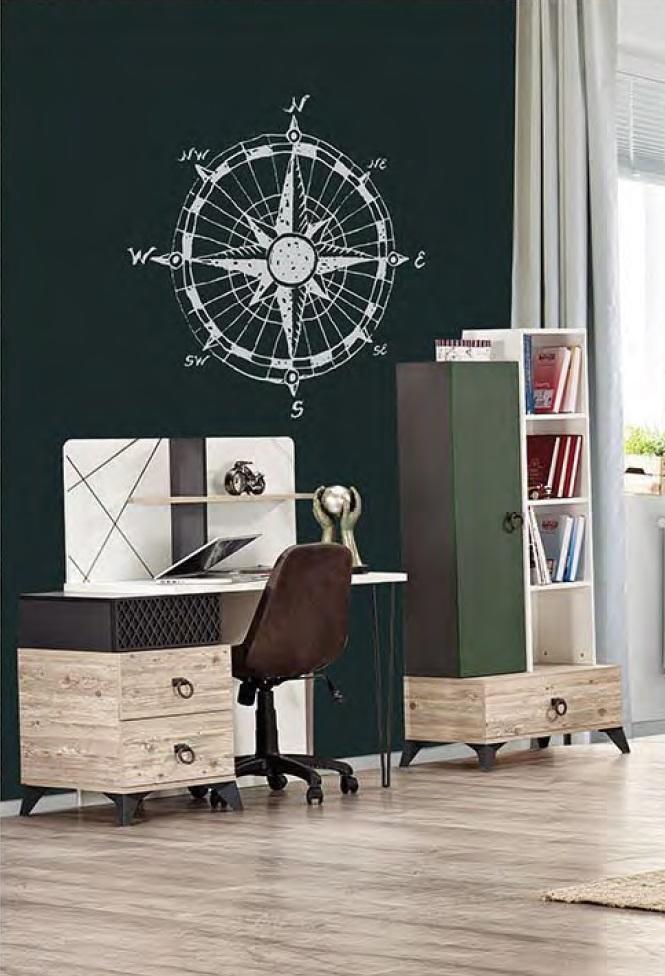 Jugendzimmer Möbel Regal Kinderzimmer Holz Schreibtisch Regale 2tlg Set Tisch