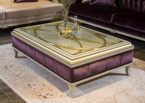 Holz Couchtisch Kaffeetisch Beistelltisch Design Tisch Luxus Glastisch