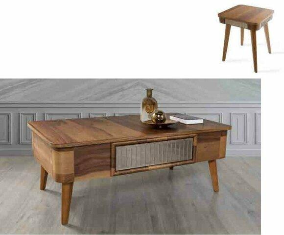 Wohnzimmertisch Holz Royal Beistell Modern Tische Couchtisch Tisch Beistelltisch