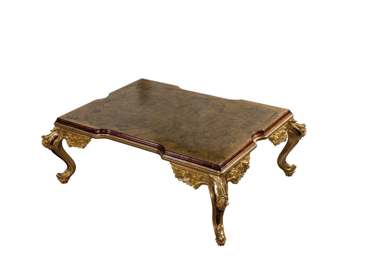 Barock Couchtisch Holz Tische Möbel Einrichtung Wohnzimmer Klassisch