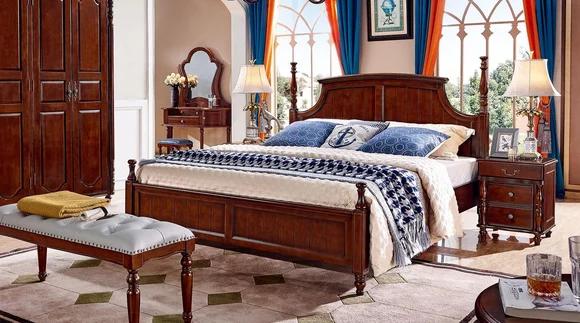 Betten Massiv Doppelbett Bett Möbel Holz Design Schlafzimmer klassisch