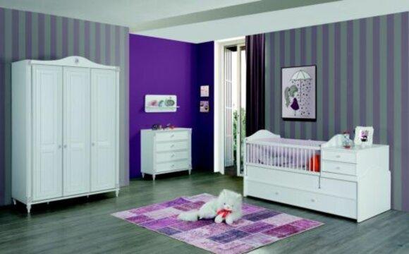 Kinderzimmer Set Kinderbett Kleiderschrank Kommode Schlafzimmer Neu