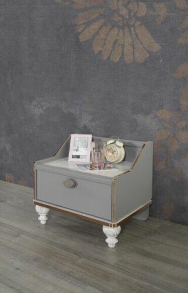 Nachttisch Design Kinderzimmer Luxus Tische Schlaf Zimmer Holz Grau