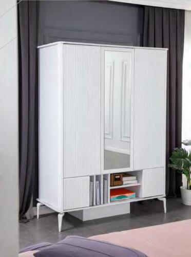 Kleiderschrank Kinder Jugend Zimmer Schlafzimmer Design Weiß Schränke