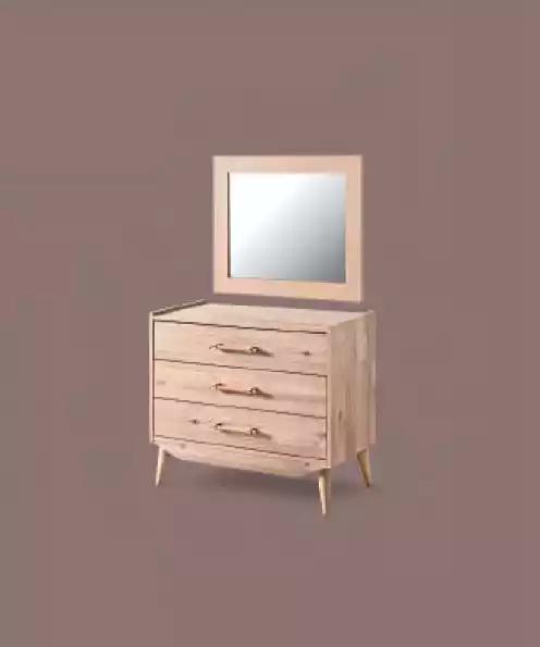 Braune Kommode im Schlafzimmer braun aus Holz mit Schubladen Möbel