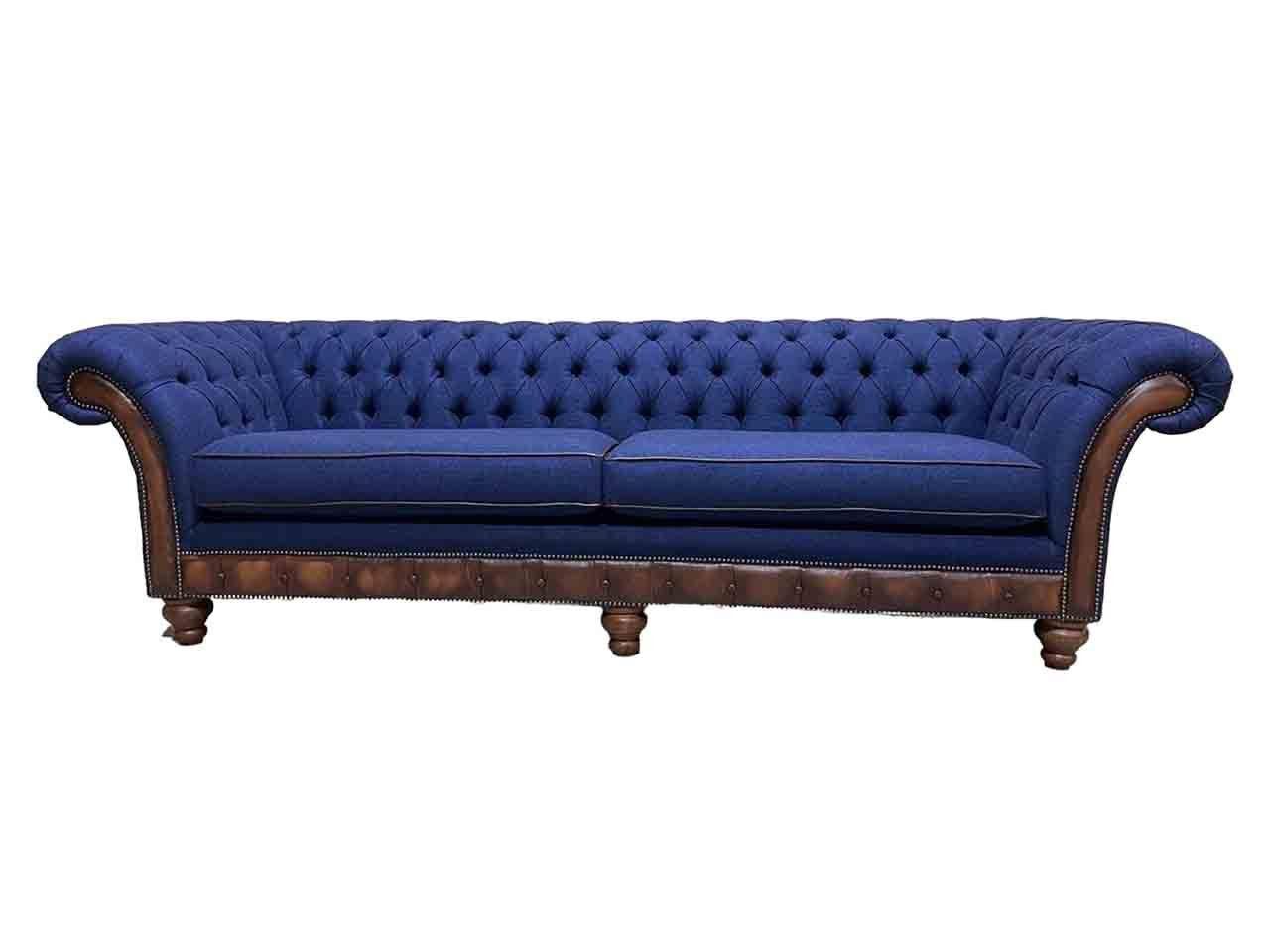 Sofa Chesterfield 4 Sitzer Luxus Sofas Stoffsofa Wohnzimmer Couch Neu