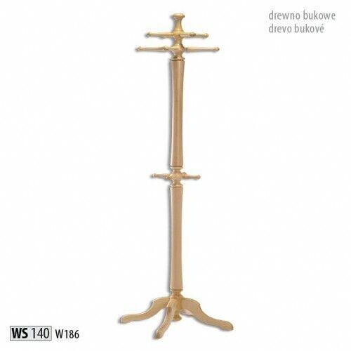 Garderobenständer Holz Kleiderständer Garderobe Aufhänger 186cm Modern Ständer