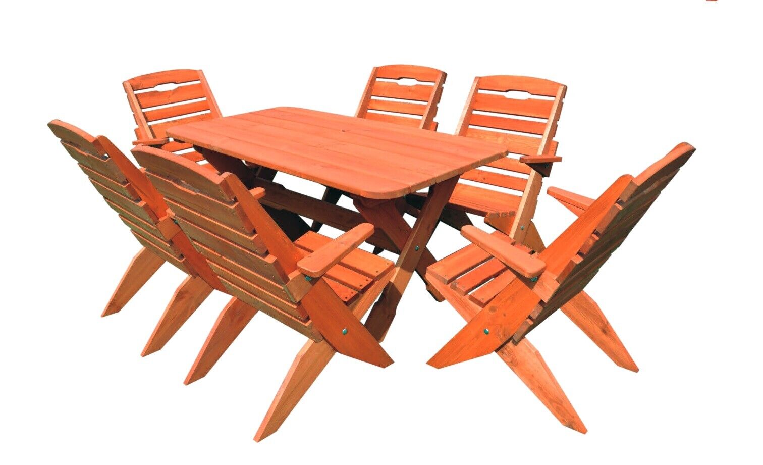 Garten Möbel Eckbank Sitzgruppe Holz Set Tisch Bank Stuhl Massiv 7tlg. Essgruppe