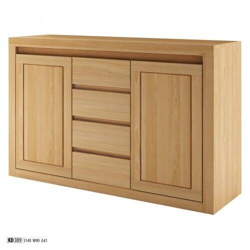 Anrichte Kommode Massivholz Schränke Echtes Holz Eiche 140x90cm Kommoden Schrank