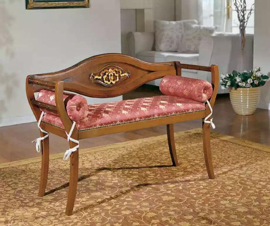 Sitzbank Klassische Designer Sitzmöbel Wohnzimmer Polsterbank