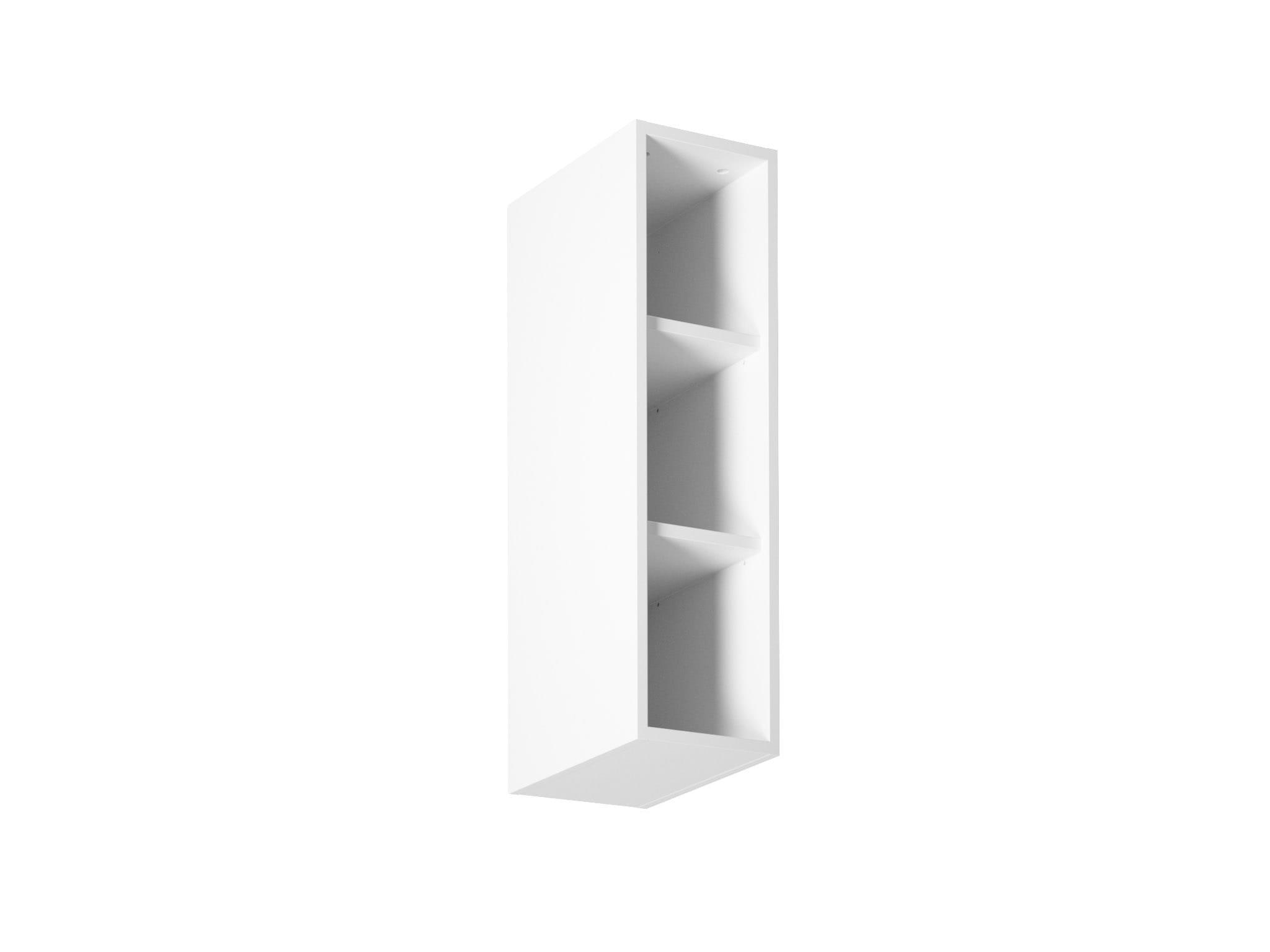 KÜCHENHÄNGESCHRANK MIT DREI REGALEN IN MODERNER OPTIK IN WEISS FÜR EINE KÜCHENZEILE SET W200