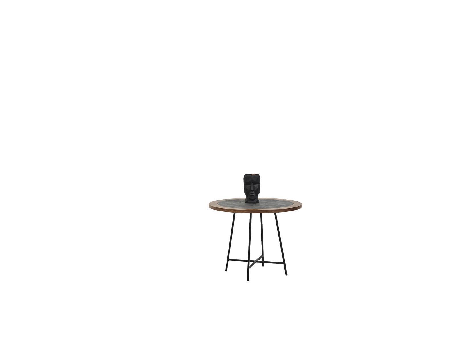Couchtisch Design Holz Rund Braun Beistell Tisch Wohnzimmer Tische Neu