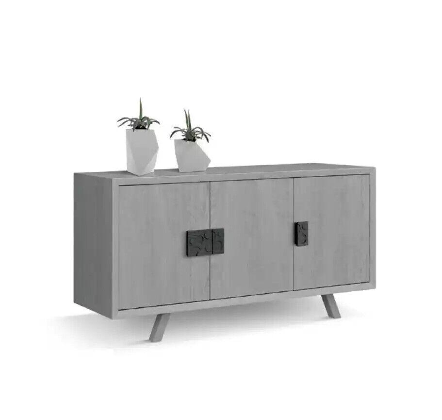 Graues Luxus Sideboard Moderne Anrichte Stilvolle Kommode Wohnzimmer