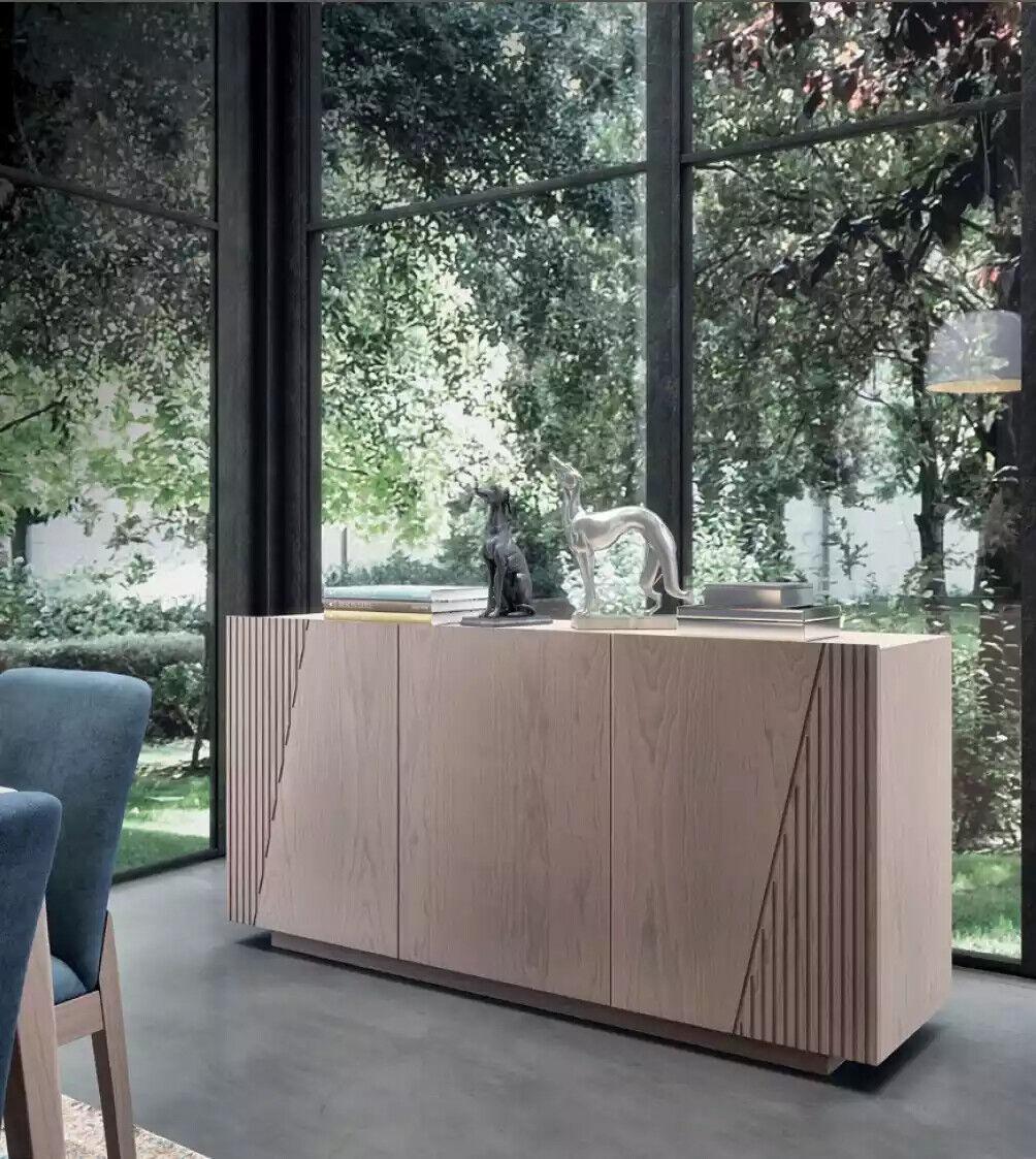 Sideboard 3 Türen braun neu wohnzimmer Stil Modern Luxus