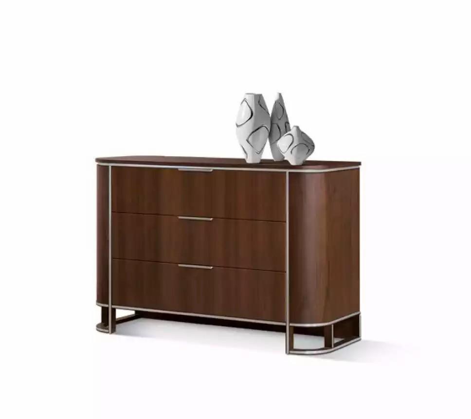 Holz Design Kommode Braun Schrank Holzschrank Schubladen Schränke Neu