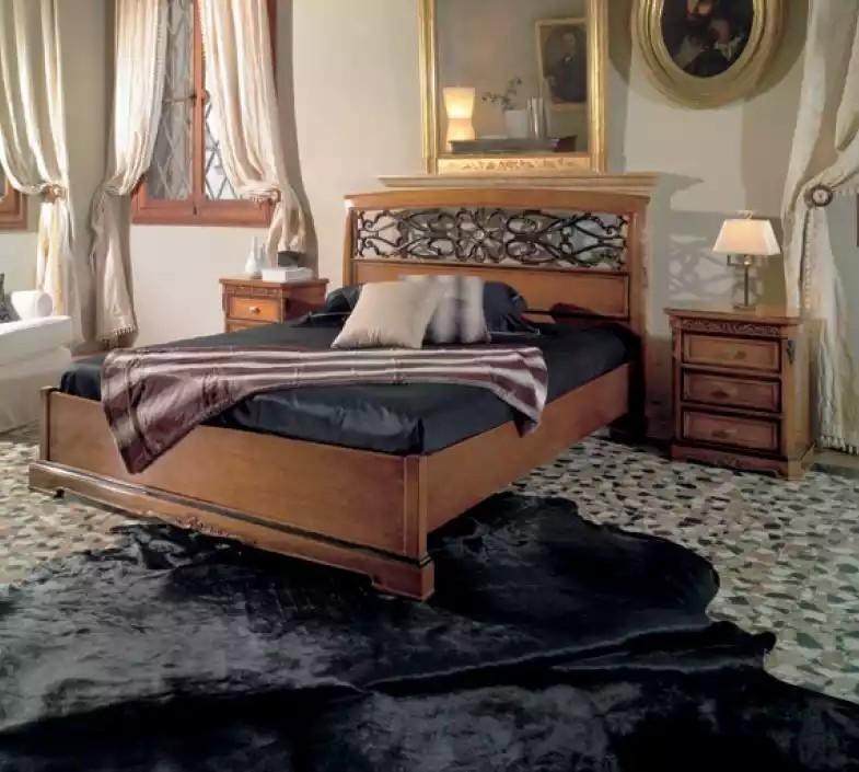 Bett Schlafzimmer Set Design Klassisch Schlafzimmer 2x Nachttische 3 tlg