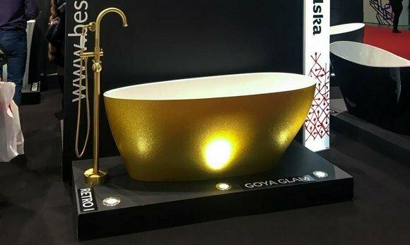 Mischer Frestehender Golderner Armatur frestehende Armaturen Badewanne Wannen
