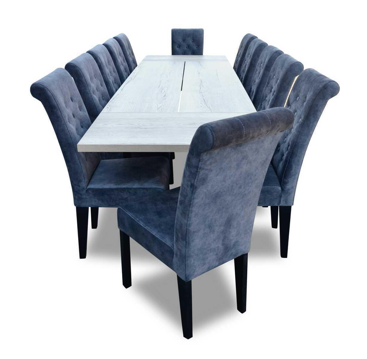 Esstisch 12 x Stühle Esszimmer Set Essgruppe Moderne Stühle Tisch 13tlg.