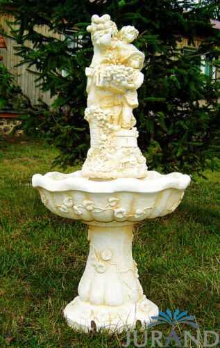 Springbrunnen Fontäne Zierbrunnen Garten Deko 1034 Brunnen 97 cm Steinguss