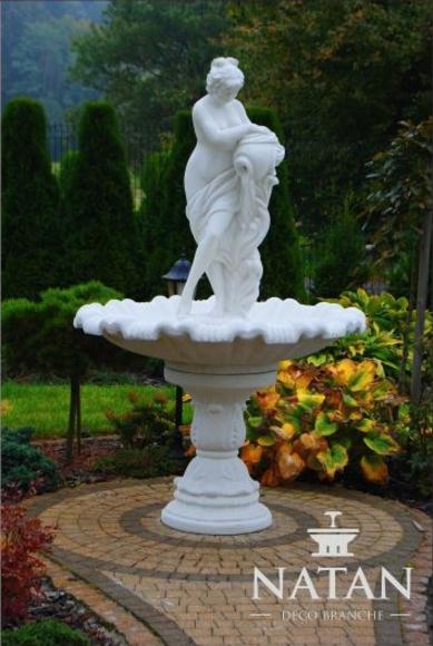 Zierbrunnen Springbrunnen Skulptur Brunnen Deko Garten Fontaine Teich Sofort