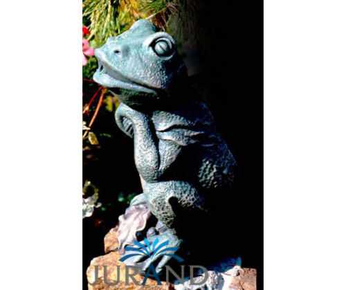 Wasserspieler Brunnen Figur Steinfigur für Garten Deko Teich Wasserspucker 6011