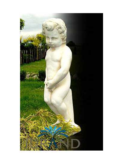 Wasserspieler Brunnen Figur Steinfigur für Garten Deko Teich Wasserspucker 6017