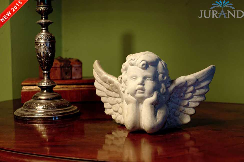 Steinfigur Wetterfest Steinguss Grab schmuck Skulptur Engel Gartenfigur Figur !