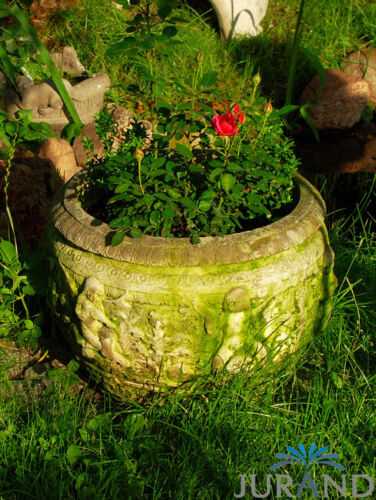Massiver Pflanzgefäß Blumenkasten Pflanztrog Blumentopf aus Steinguss 2017