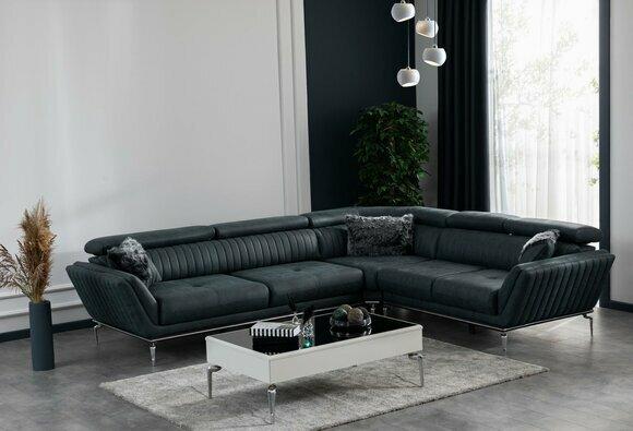 Wohnzimmer Set Ecksofa L Form Couchtisch Modernes Polster 2tlg Möbel